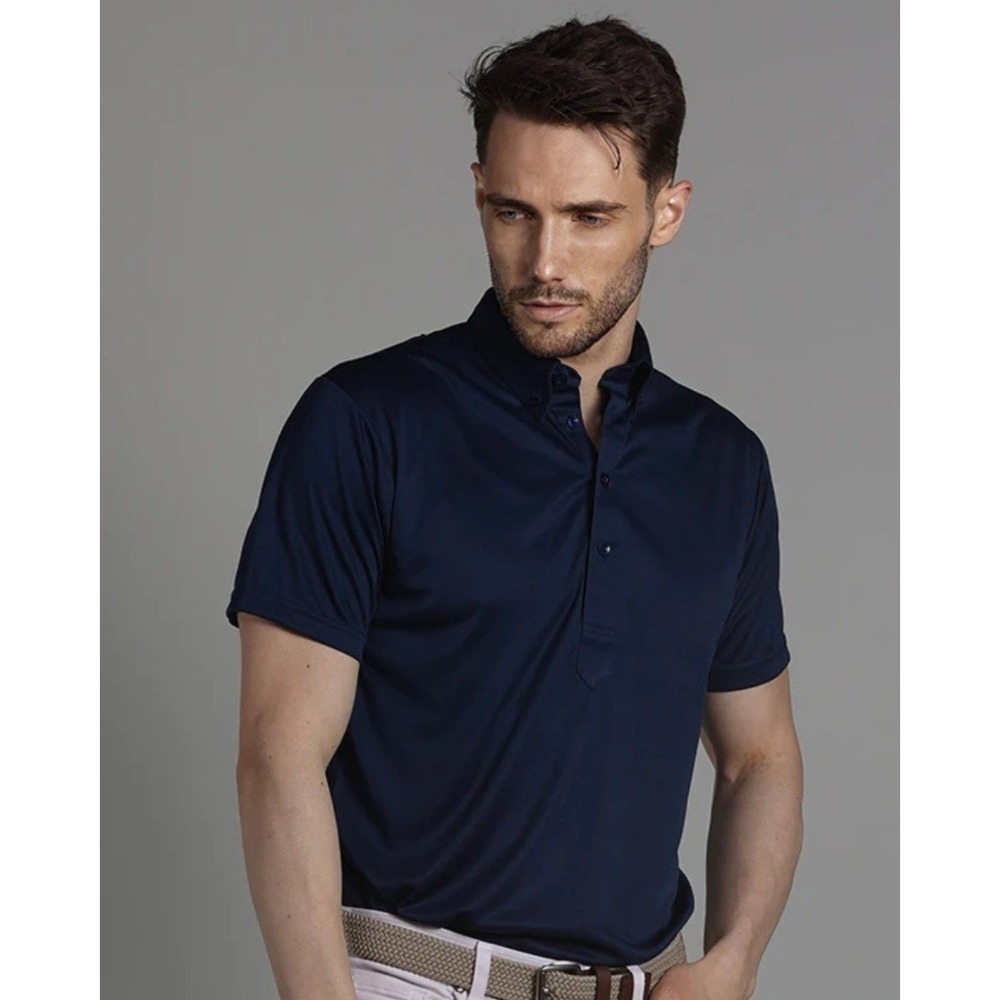 NWT Collars and Co Oxford Button Down Collar Polo XL Navy Blue